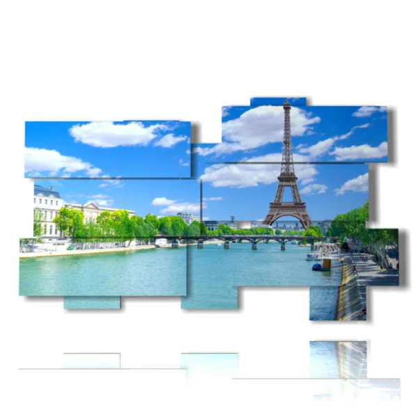 Paris Eiffel Tower skyline