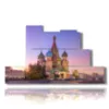 bild der basilius kathedrale auf dem foto von moskau russland - version: 7 pannelli 171x101cm