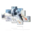 abstract colored paintings - version: 6 pannelli 146x94cm