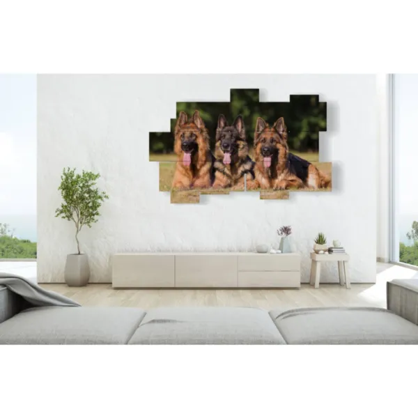 stampe cane con lingua fuori