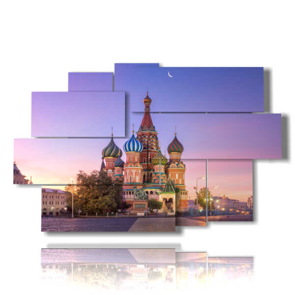 tableau de la cathédrale Saint-Basile à Moscou Russie photo