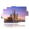 painting of St. Basil's Cathedral in Moscow Russia photo