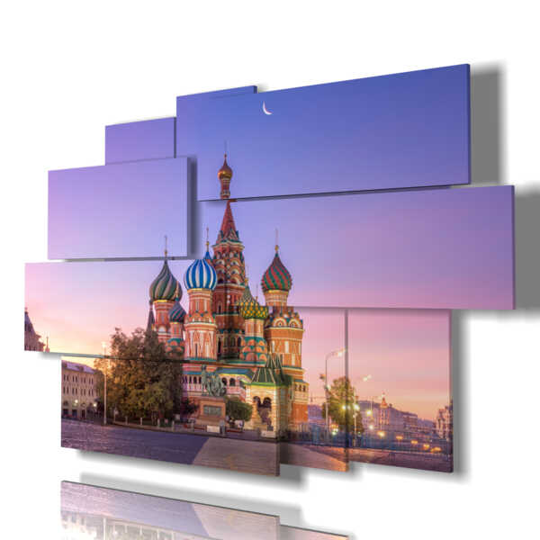 tableau de la cathédrale Saint-Basile à Moscou Russie photo