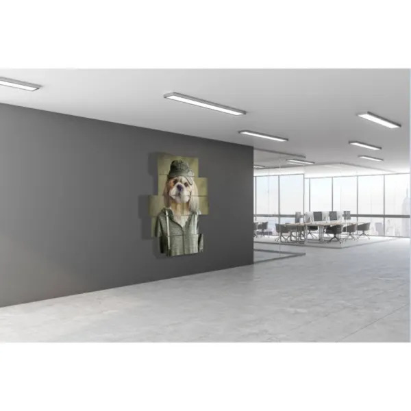 quadri con cani abbigliamento