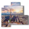 quadro paesaggio parigi vista dall alto di giorno - version: 4 pannelli 83x78cm