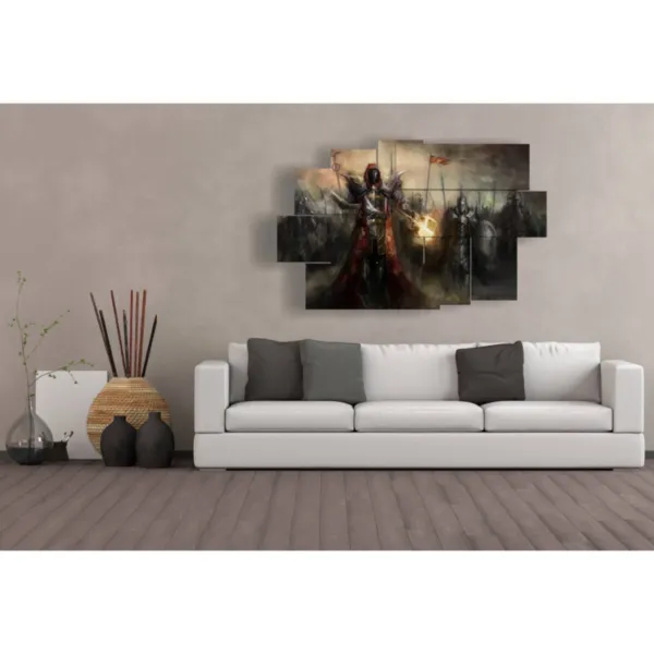Fantasy warrior wall art paintings