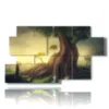 modern painting giant fantasy trees - version: 7 pannelli 157x90cm