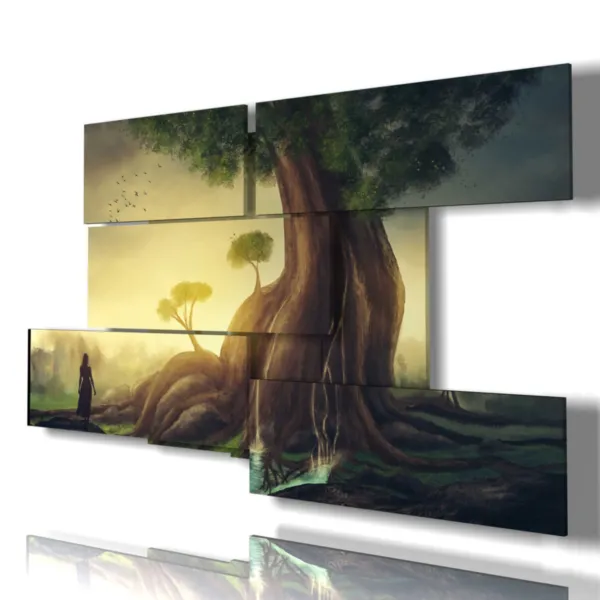 impresiones modernas de árboles