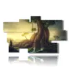 modern painting giant fantasy trees - version: 9 pannelli 182x107cm