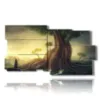 modern painting giant fantasy trees - version: 10 pannelli 183x100cm