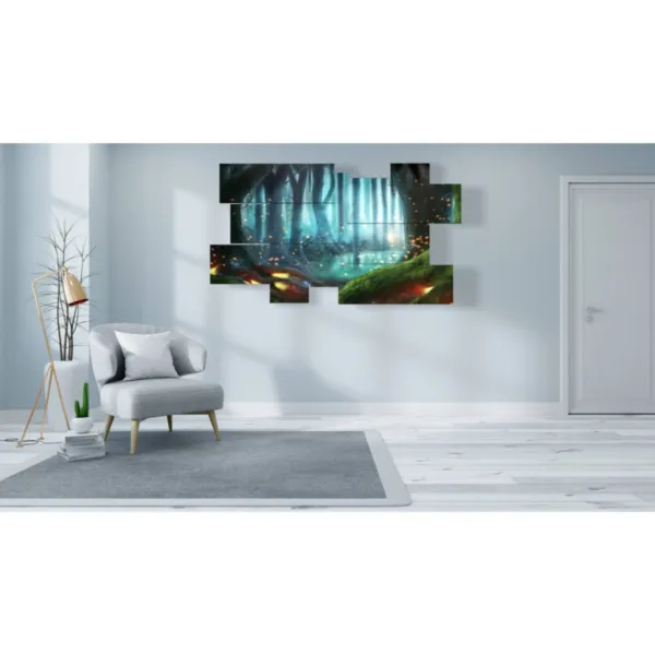 mural decorations with fantasy trees