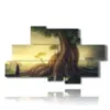 modern painting giant fantasy trees - version: 8 pannelli 184x107cm