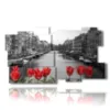 marco de fotos en blanco y negro amsterdam - version: 11 pannelli 184x104cm
