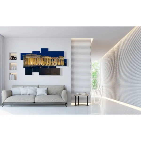 art moderne Athènes nuit