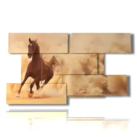 Arabian horses painting