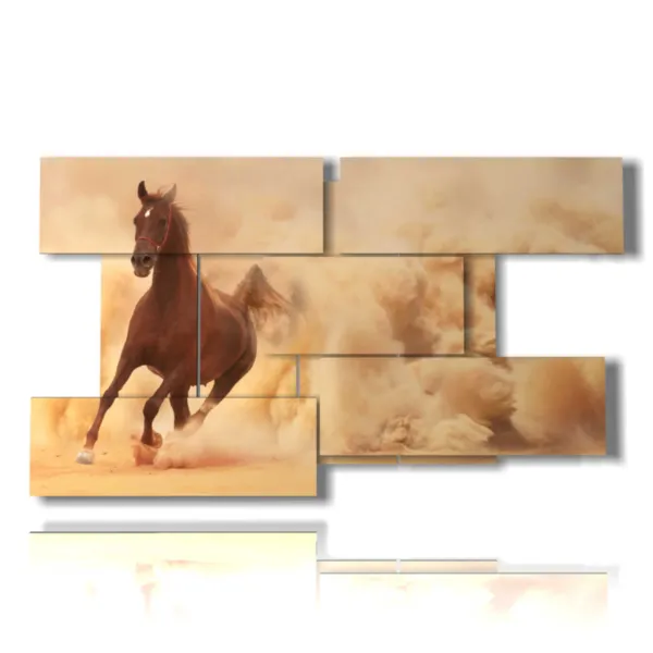 quadro cavalli arabi