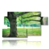 bild vier jahreszeiten immergruener baum - version: 7 pannelli 157x90cm