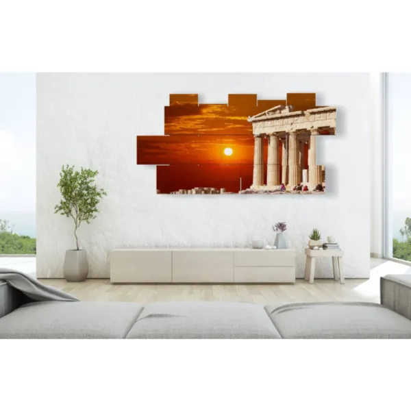 quadro tramonto Atene