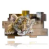 paintings with tiger cub - version: 11 pannelli 182x115cm