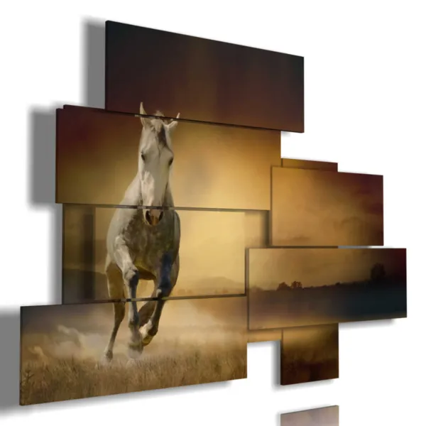 cuadro de pintura a caballo