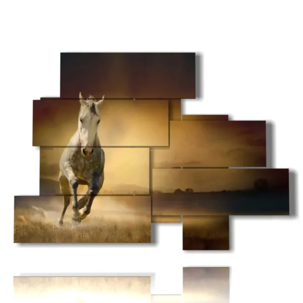 Gemalt auf dem Pferd