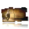 tableau de peinture a cheval en decouverte - version: 11 pannelli 184x104cm