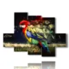 tableaux sur toile perroquets aux plumes magiques - version: 6 pannelli 135x96cm