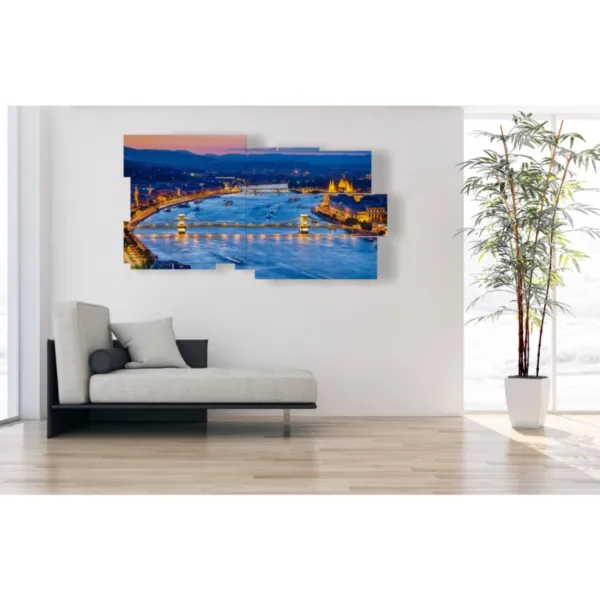 Paintings of Budapest at night