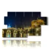 tableaux de rome illumines la nuit - version: 7 pannelli 157x90cm