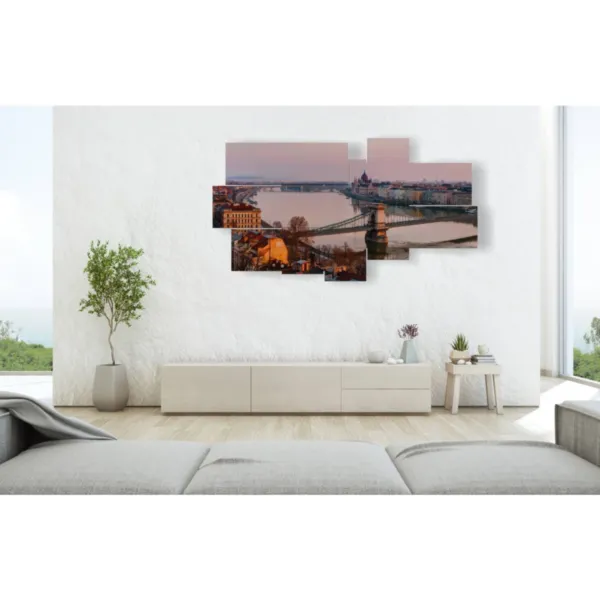 Interior design of Chain Bridge in Budapest