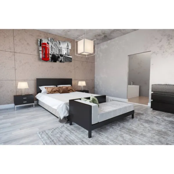 Decoración de habitación con cabina telefónica de Londres