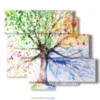 cuadro cuatro estaciones arbol de la felicidad - version: 6 pannelli 113x99cm