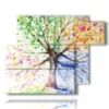painting four seasons tree of happiness - version: 6 pannelli 122x96cm