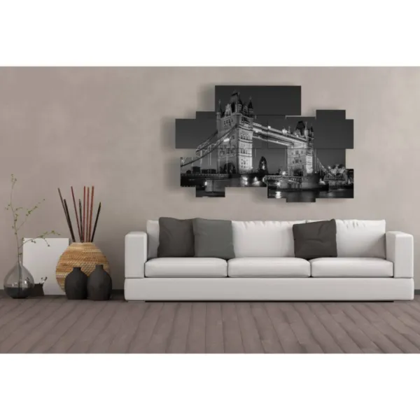 Black and white poster of London