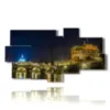 paintings of rome illuminated at night - version: 8 pannelli 184x100cm