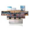 modern painting rome and castel sant angelo - version: 7 pannelli 173x117cm