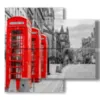bild mit foto londoner telefonzelle - version: 4 pannelli 91x85cm