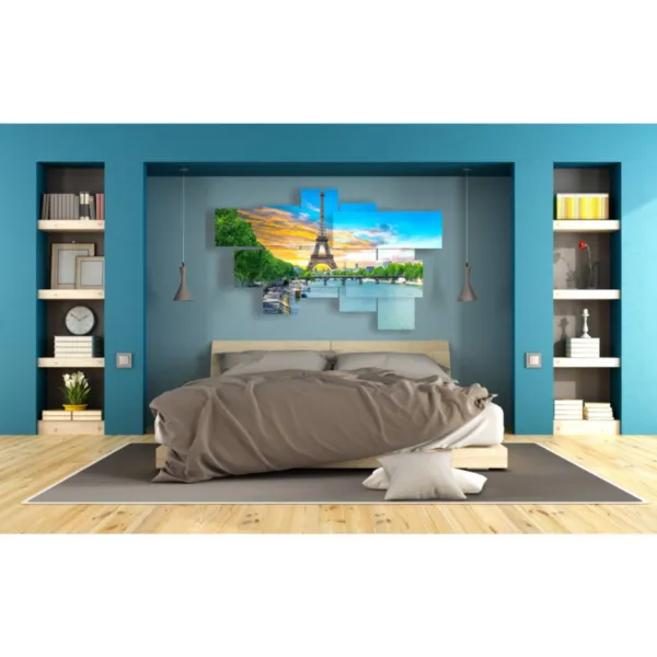Paintings, Eiffel Tower murals, and wall murals