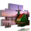 Photo frame of windmills in Amsterdam