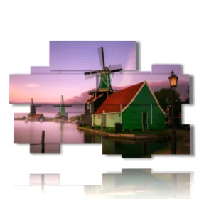 foto de molinos de viento en Ámsterdam