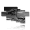 paintings tree bent by the wind - version: 7 pannelli 173x106cm