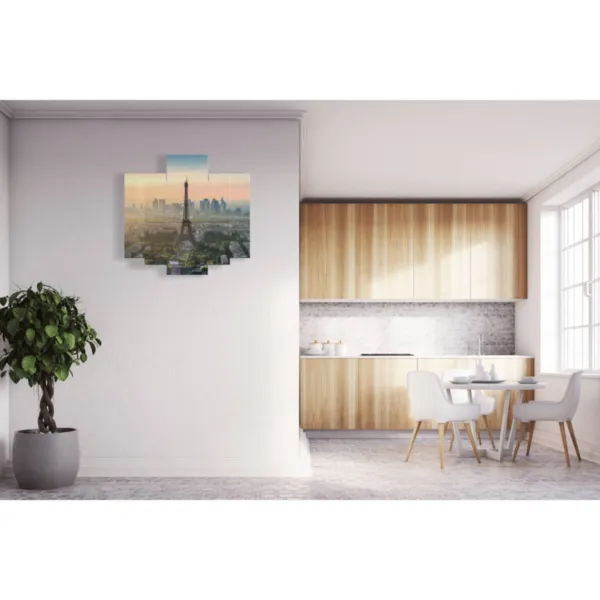 Décorations avec des photos de Paris au coucher du soleil