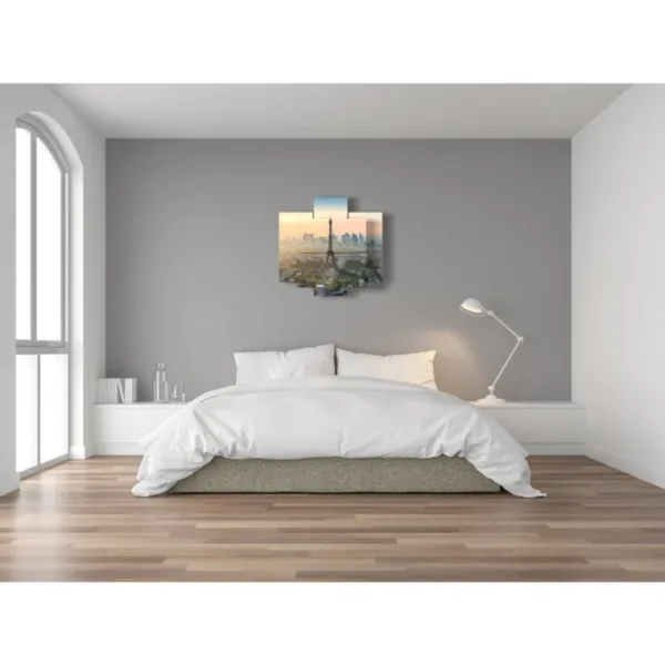 peintures parisiennes au coucher du soleil