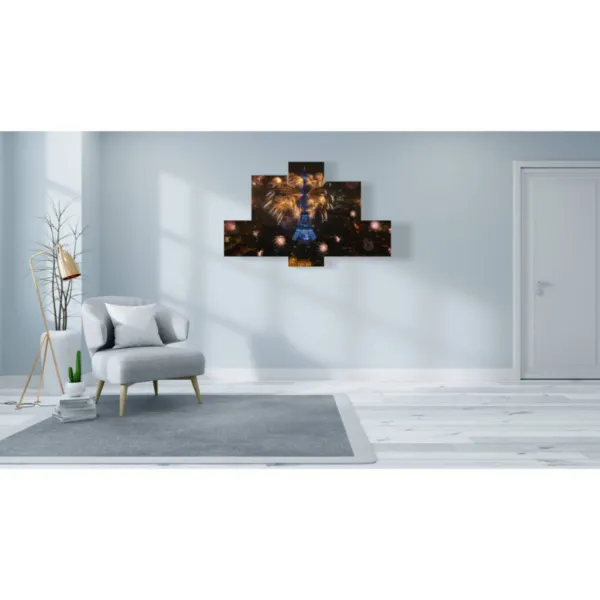 paintings of Paris at night