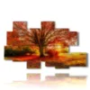 paintings colorful trees at sunset - version: 8 pannelli 171x100cm