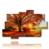 tableaux d arbres colores au coucher du soleil - version: 10 pannelli 173x114cm