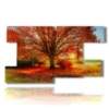 paintings colorful trees at sunset - version: 9 pannelli 177x101cm