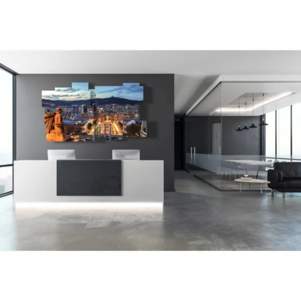 tableaux avec des images de Barcelone la nuit