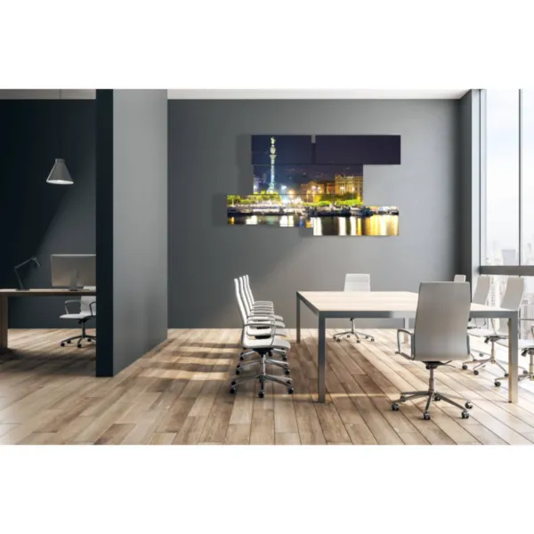 quadro con foto barcellona di sera