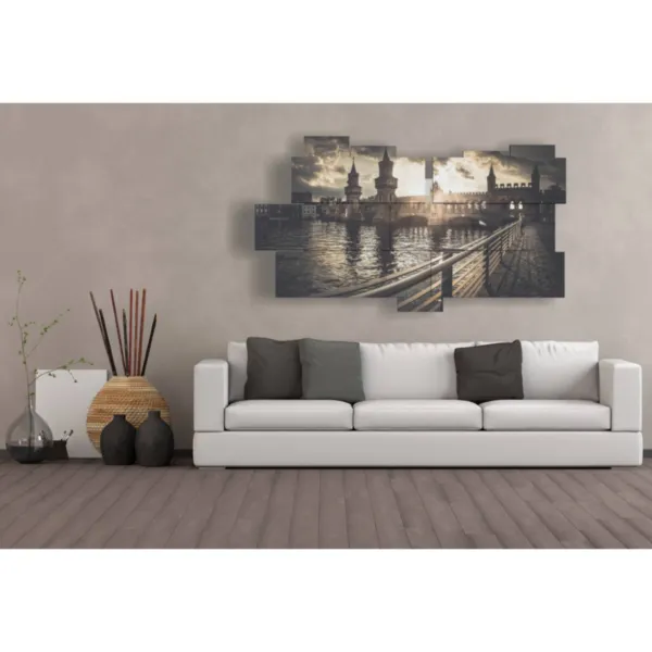 Decoraciones de pared en blanco y negro de Berlín